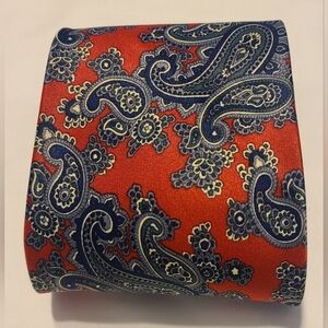 Rene Chagal Men's Necktie Handmade Paisley Silk Classic Formal Business Dress